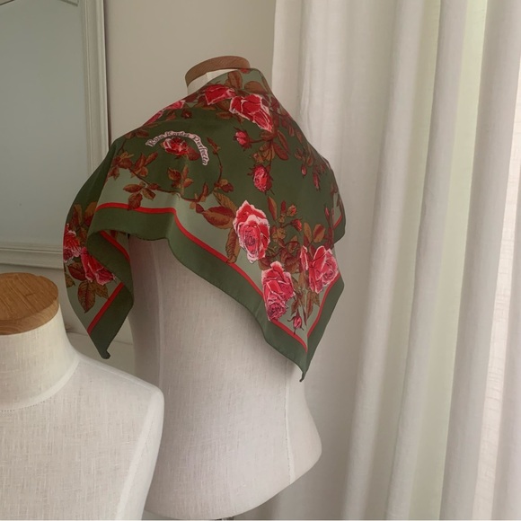 Cornelia James Vintage Rose Silk Scarf - Picture 15 of 15